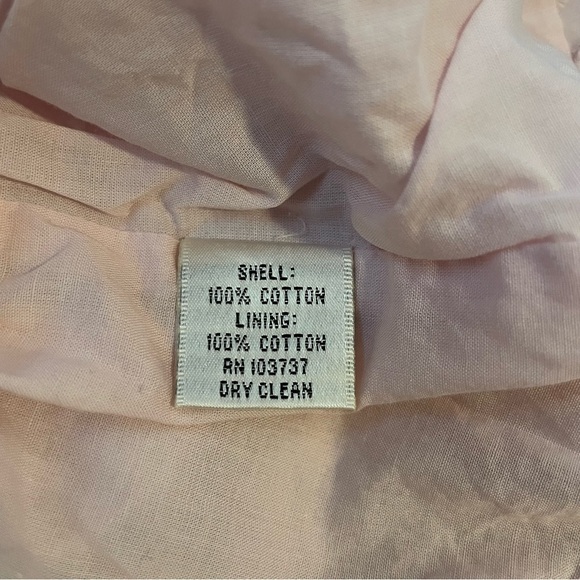 Ali Ro Shell Light Pink Eyelet Lace Razorback Dress Size 8 - Picture 5 of 5